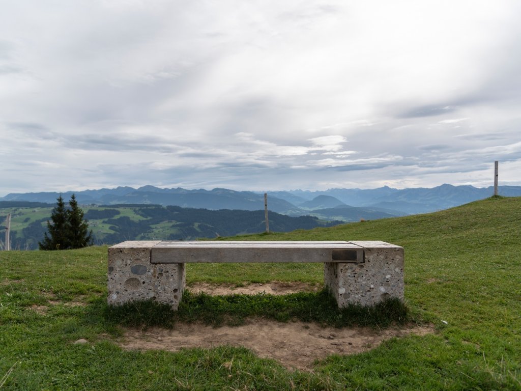 Hirschberg Gipfel mit Blick Richtung Nagelfluhkette
